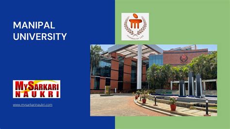 Manipal University Recruitment Mysarkarinaukri En