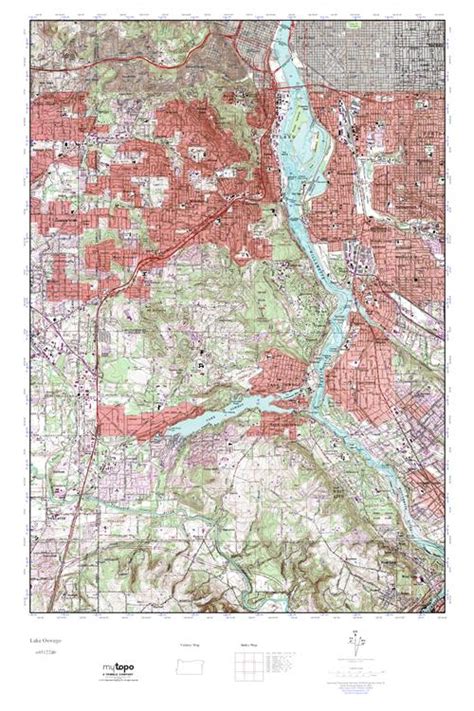 Mytopo Lake Oswego Oregon Usgs Quad Topo Map