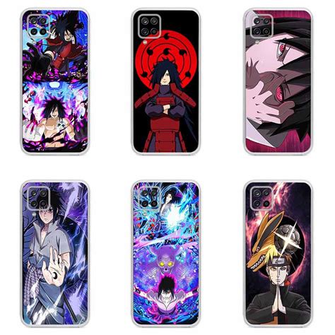 Samsung Galaxy A12 Case Anime Naruto Sasuke Soft Tpu Phone Casing