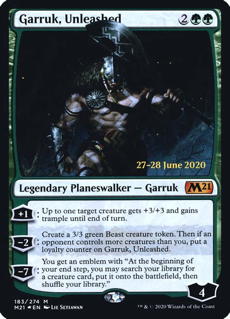 Garruk Unleashed Garruk Unleashed Magic The Gathering Mtg Cards