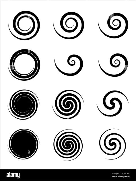 Colección De Espirales Archimedan Fermat Arte Vectorial Espiral