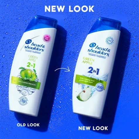 Head And Shoulders Green Apple 2 In 1 Dandruff Shampoo And Conditioner