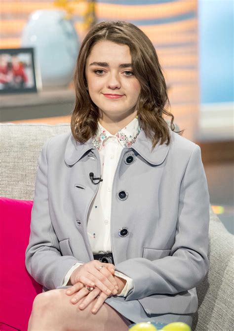 Maisie Williams At Lorraine Tv Show In London 01172018 Lacelebsco