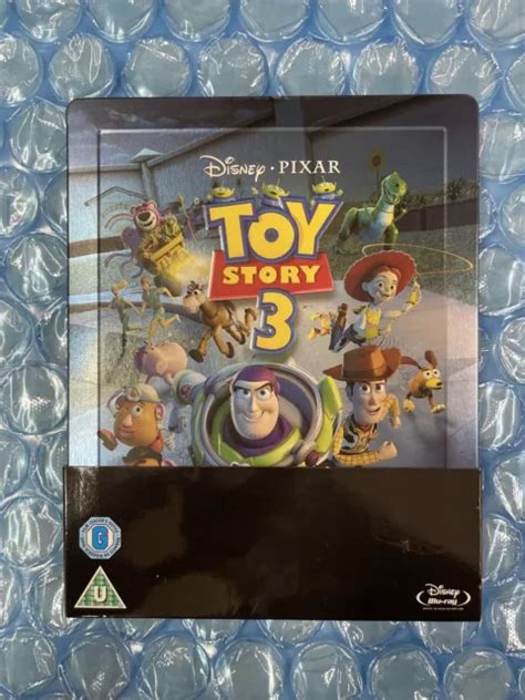 Toy Story 3 Steelbook Blu Ray Disney Pixar Embossed Zavvi Uk Import