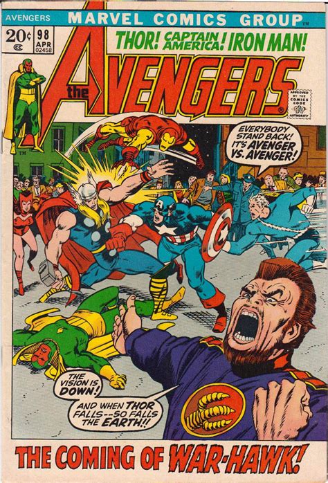 Lot Detail 1972 The Avengers 96 100 The Avengers Marvel Comics Very