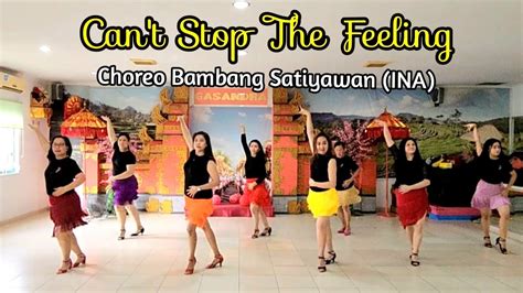 Cant Stop The Feeling Cha Cha Line Dance Choreo By Bambang