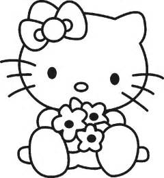 Hello Kitty Black And White Coloring Home