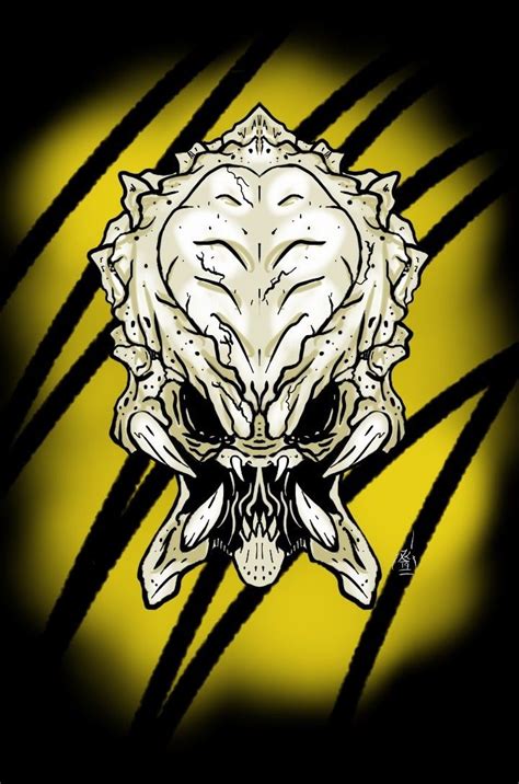 Predator Skull Design By Reyalsdedaghen Alien Vs Predator Predator
