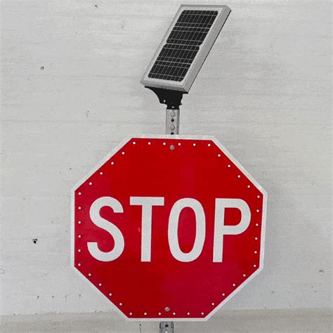 Led Solar Stop Sign Get 10 Off Now