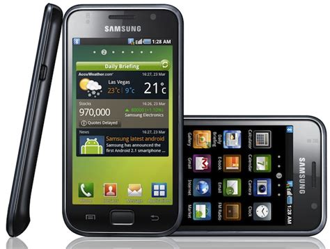 Samsung Galaxy S Gt I9000 Android 21 Smartphone Announced Slashgear