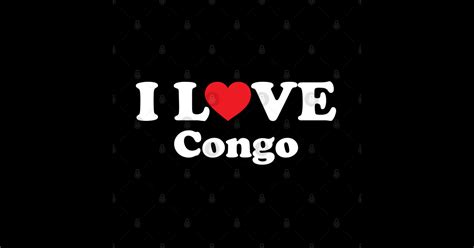 I Love Congo Congo Lover Sticker Teepublic