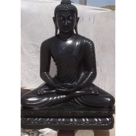 Indian 2 Feet Black Marble Buddha Statue At Best Price In Jaipur