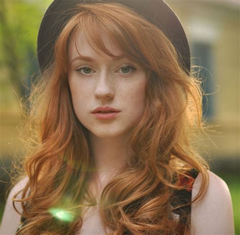 Alina Kovalenko Ginger Models Stunning Redhead Fire Hair Natural