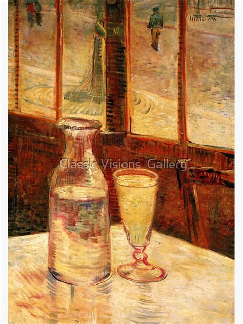 Still Life With Absinthe By Vincent Van Gogh Reproduction Sticker