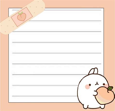 Molang Notas Note Pad Design Memo Pad Design Note Writing Paper