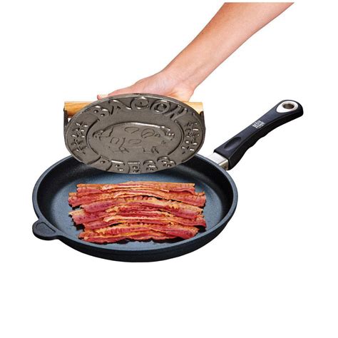 Bacon Press Round Cast Iron The Seasoned Gourmet