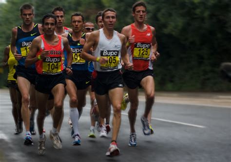 Male Runners Lead Male Group Of Runners On The Bupa Great Flickr