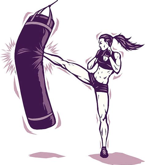 Best Kickboxing Illustrations Royalty Free Vector Graphics And Clip Art