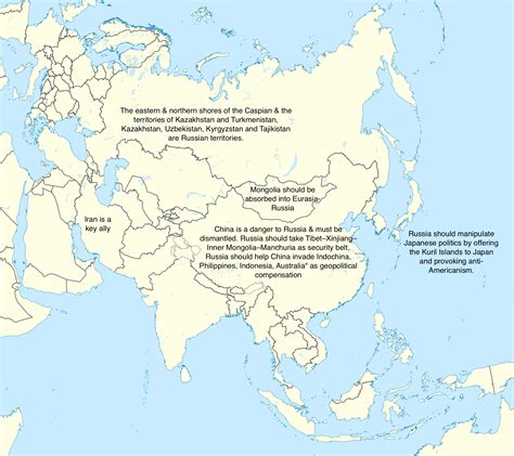 Actually Happening Map In The Foundations Of Geopolitics According To