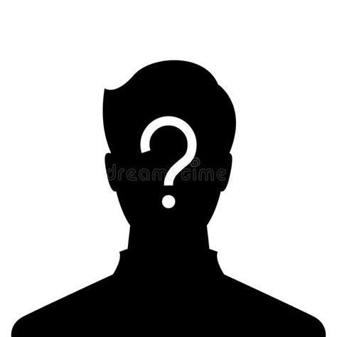Anonymous Male Profile Picture Stock Vector Illustration Of Business