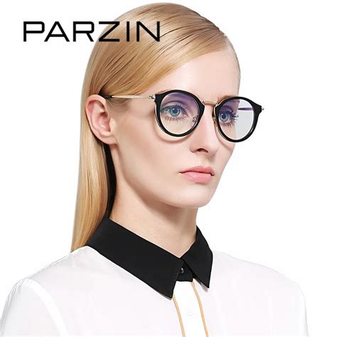 Parzin High Quality Women Minus Glasses Frames With Clear Lens Colorful