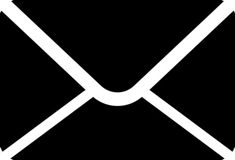 Email symbol transparent images (4,271). New Email Interface Symbol Of Black Closed Envelope Svg ...