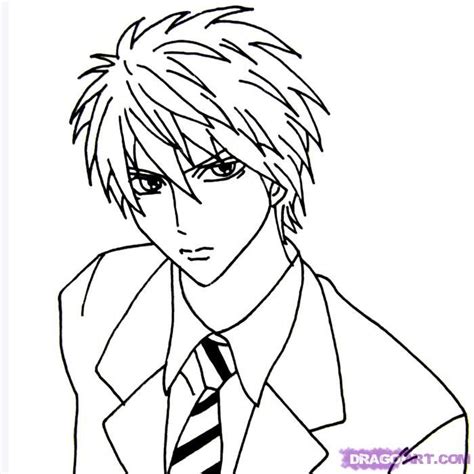 Anime Things To Draw Boy Easy Anime Boy Drawing At Getdrawings Free