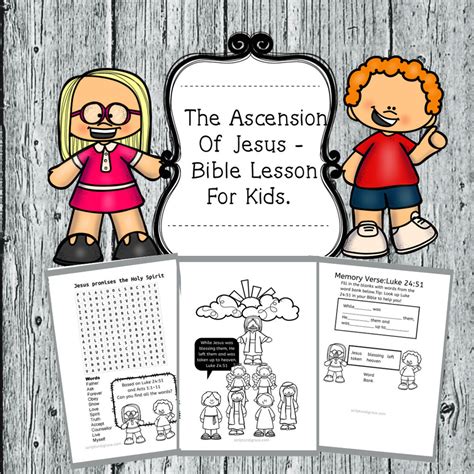 The Ascension Of Jesus Bible Lesson For Kids
