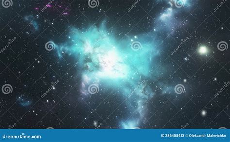 Space Background Animated Footage Flying Through Space To Galaxies