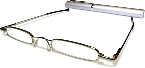 Ultra Slim And Lightweight Pocket Unisex Mini Reading Glasses 1 5 Silver Comes