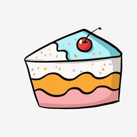 Colorful Cake Clipart Vector Cake Cartoon Cake Color Food Bakery Clipart Food Dessert Png
