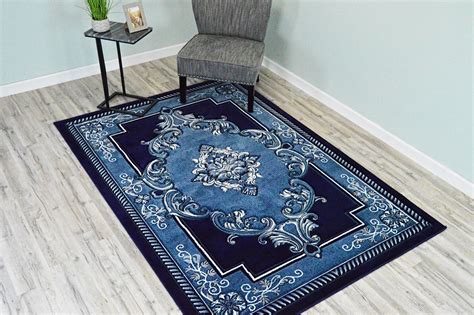 Glamour 3d Hand Carved Traditional Rug Oriental Floral 79x108