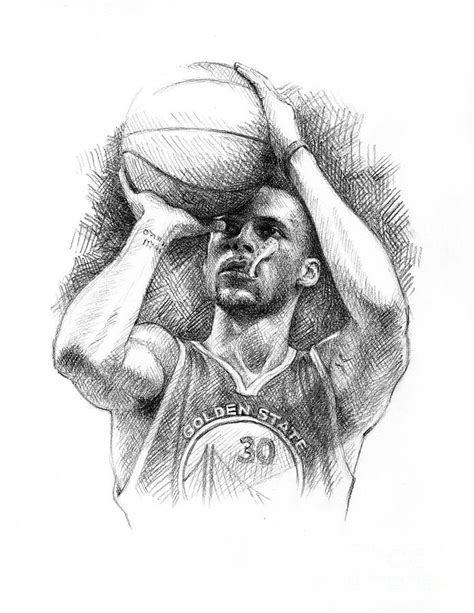 Steph Curry Drawing By Jason Reisig My XXX Hot Girl