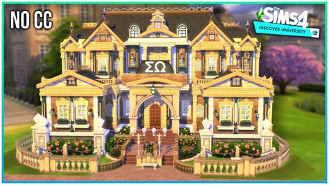 Sims 4 Speed Build Britechester Sorority Discover University Kate