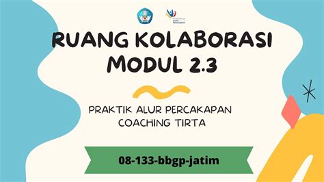 Ruang Kolaborasi Modul Praktik Alur Percakapan Coaching Tirta Youtube