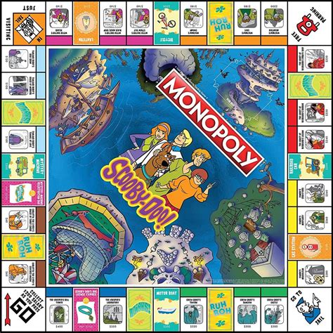 Monopoly Board Game With Cartoon Characters On It