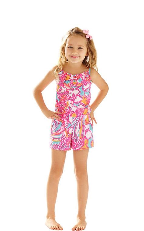 Girls Mini Deanna Romper Lilly Pulitzer Girls Rompers Kids Outfits