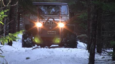 Jeeps Snow Wheeling New Trail Part 3 Youtube