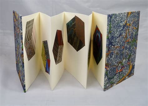 Accordion Book With Tumbling Cubes Of Marbled Papers Etsy In 2021