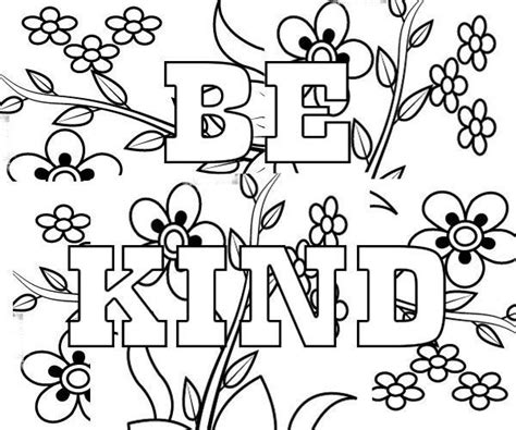 Amazing Be Kind Coloring Pages Here You Can Get Amazing Be Kind