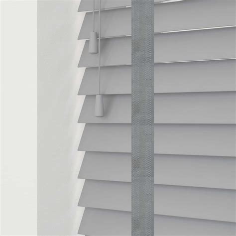 Ash Grey Wood Venetian Blinds With Tapes Uk Made
