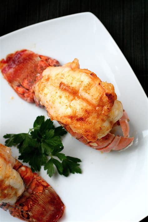 Broiled Lobster Tails With Garlic Butter Sauce The Curvy Carrot