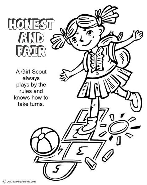 The Law Honest And Fair Coloring Page Makingfriendsmakingfriends