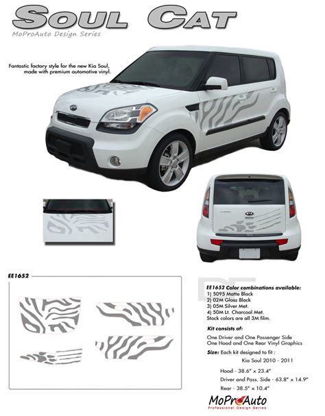 Soul Cat Factory Style Vinyl Graphics Decals Kit For 2010 2011 2012