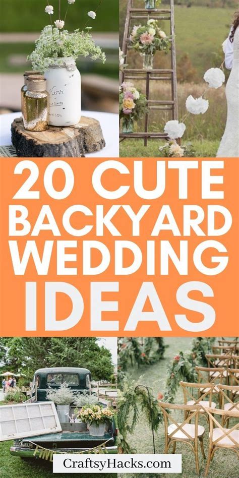20 Creative Backyard Wedding Ideas On A Budget Diy Backyard Wedding