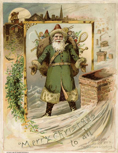 9 Christmas Eve Images Victorian Trade Cards The