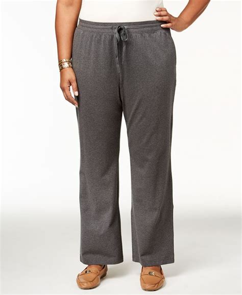 Karen Scott Plus Size Knit Drawstring Pants Created For Macys Macys