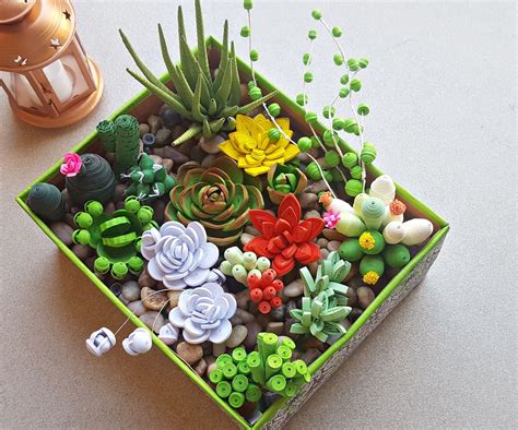Paper Quilling Succulent Garden 10 Steps With Pictures Instructables