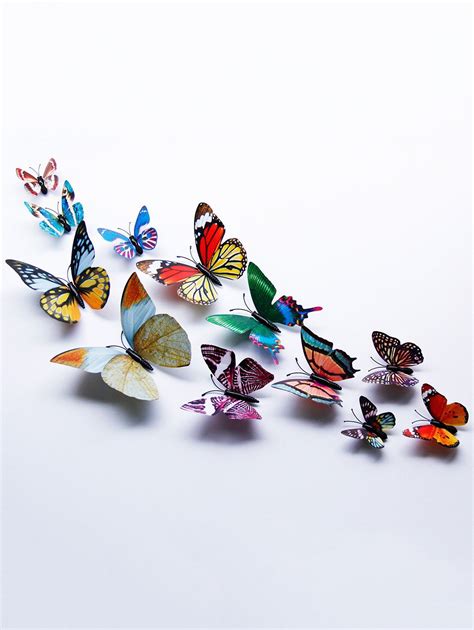 48 Off 3d Single Wing Butterfly Luminous Wall Stickers Rosegal