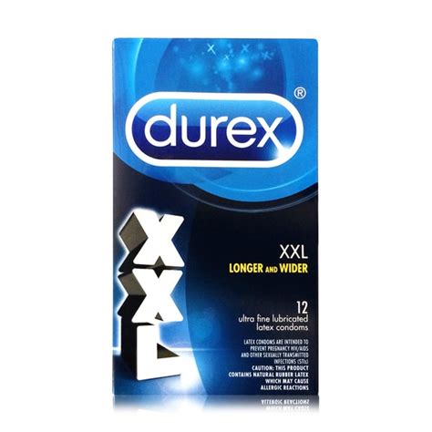 Durex Xxl Ultra Fine Lubricated Condoms Box Of 12 Free Shipping On